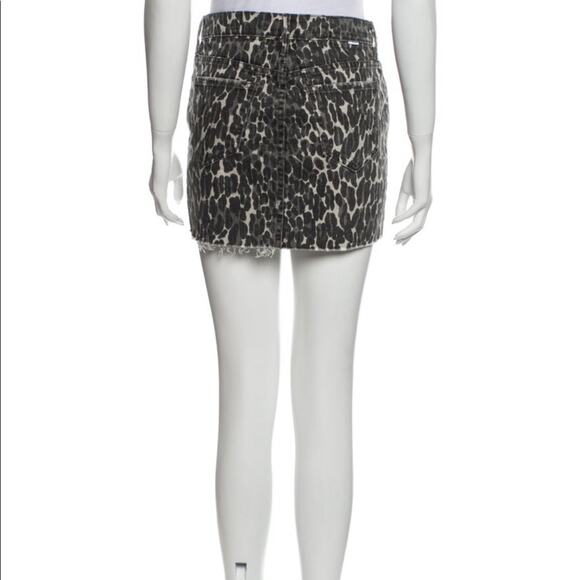 MOTHER vagabond leopard animal print mini skirt XS 2 - Picture 5 of 5